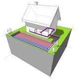 Geothermal Heat Pump Illustration Images