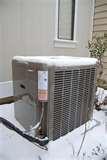 Heat Pump Snow Images